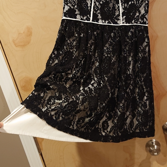 Laced Sleeveless A-line Dress - size 6P - Picture 4 of 7